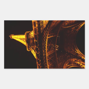 eiffel tower rectangular sticker