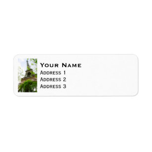 Eiffel Tower Return Address Label