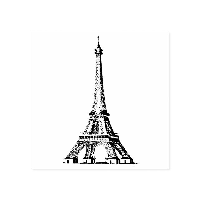 Eiffel Tower Rubber Stamp (Imprint)