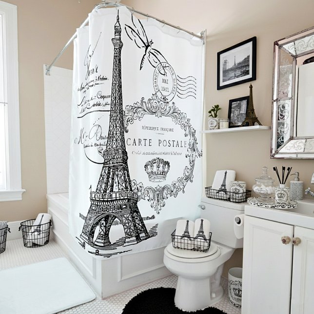 Eiffel tower shower curtain (Creator Uploaded)