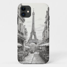 Eiffel Tower sketch from the street - City Case