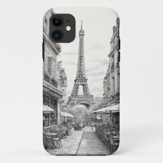 Eiffel Tower sketch from the street - City Case
