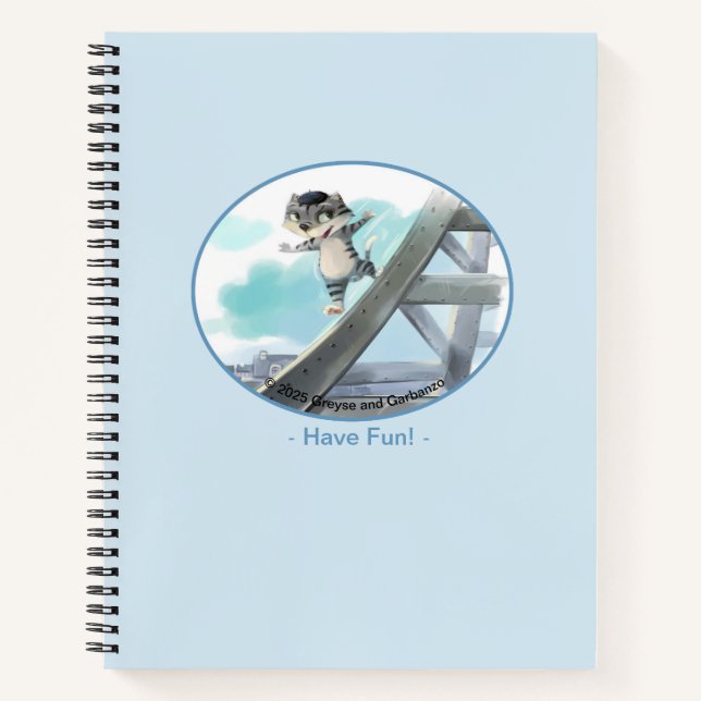 Eiffel Tower Spiral Notebook - Fun (Various)  (Front)