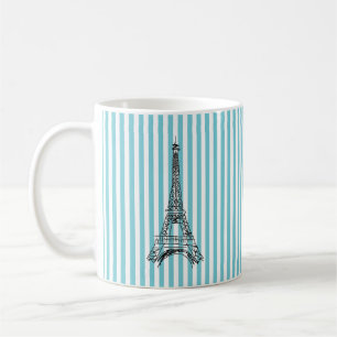 Eiffel Tower Stripe Coffee Mug