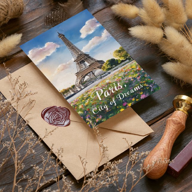 Eiffel Tower Sunrise in Paris Postcard (Creator Uploaded)