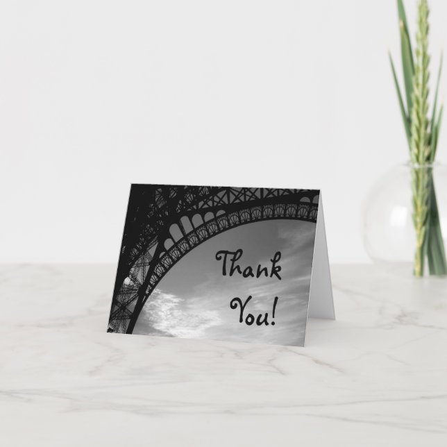 Eiffel Tower Thank You Cards (Front)