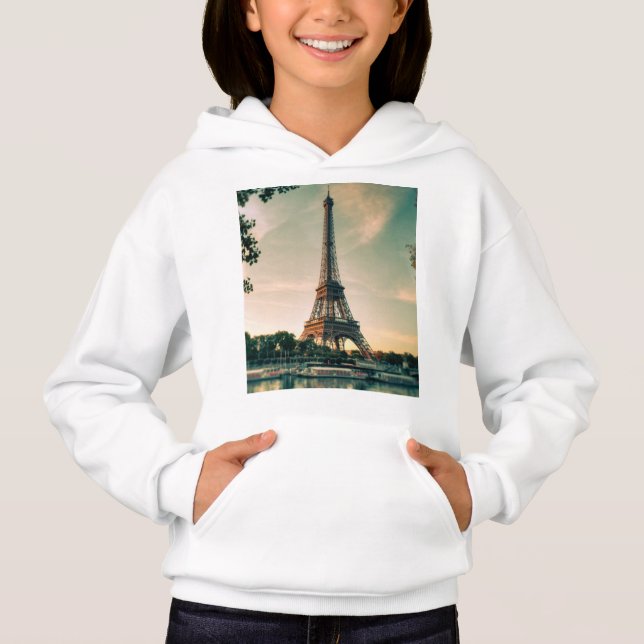 Eiffel tower throw pillow (Front)