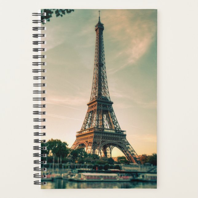 Eiffel tower throw pillow planner (Front)