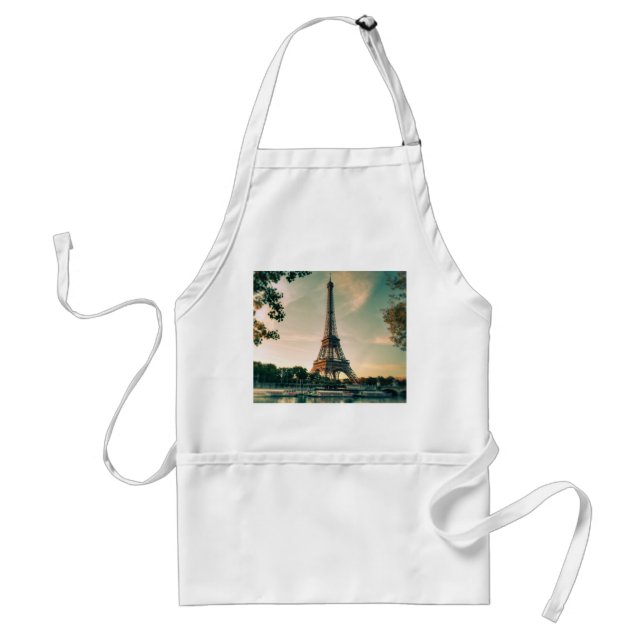 Eiffel tower throw pillow standard apron (Front)
