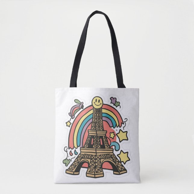 Eiffel Tower Tote Bag (Front)