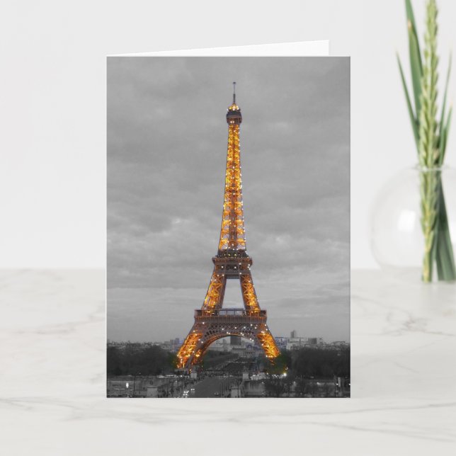 Eiffel Tower (Tour Eiffel) Holiday Card (Front)