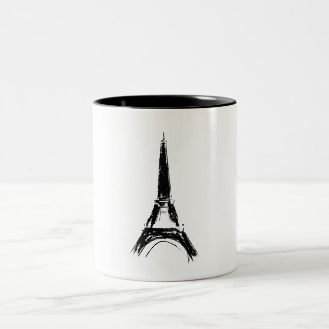 Eiffel Tower Two-Tone Coffee Mug (Center)