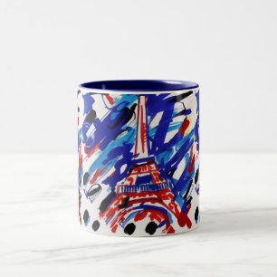 Eiffel Tower Two-Tone Coffee Mug