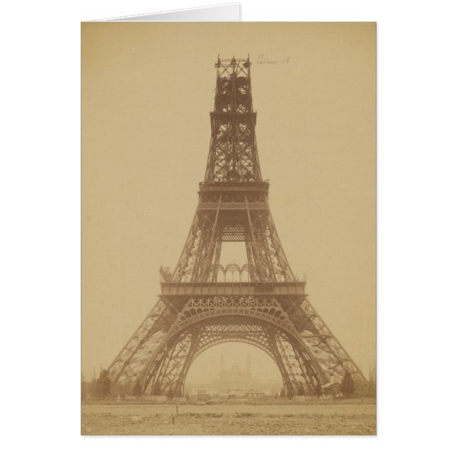 Eiffel Tower Under Construction 1888 (Front)