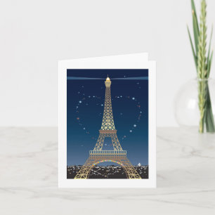 Eiffel Tower Valentine note card