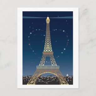 Eiffel Tower Valentine post card