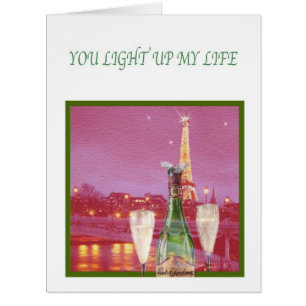 eiffel tower valentine, you light up my life