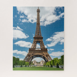 Eiffel Tower View from Champ de Mars Public Park Jigsaw Puzzle