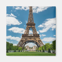 Eiffel Tower View from Champ de Mars Public Park