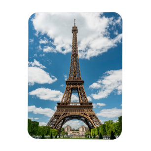 Eiffel Tower View from Champ de Mars Public Park Magnet