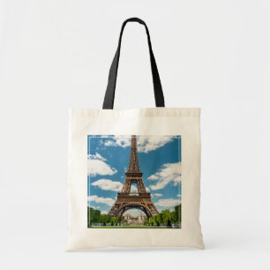 Eiffel Tower View from Champ de Mars Public Park Tote Bag