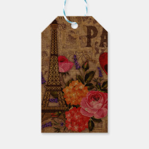 Eiffel Tower Vintage French Gift Tags