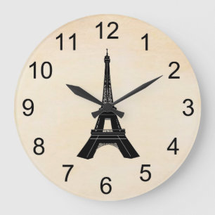 Eiffel Tower Wall Clock