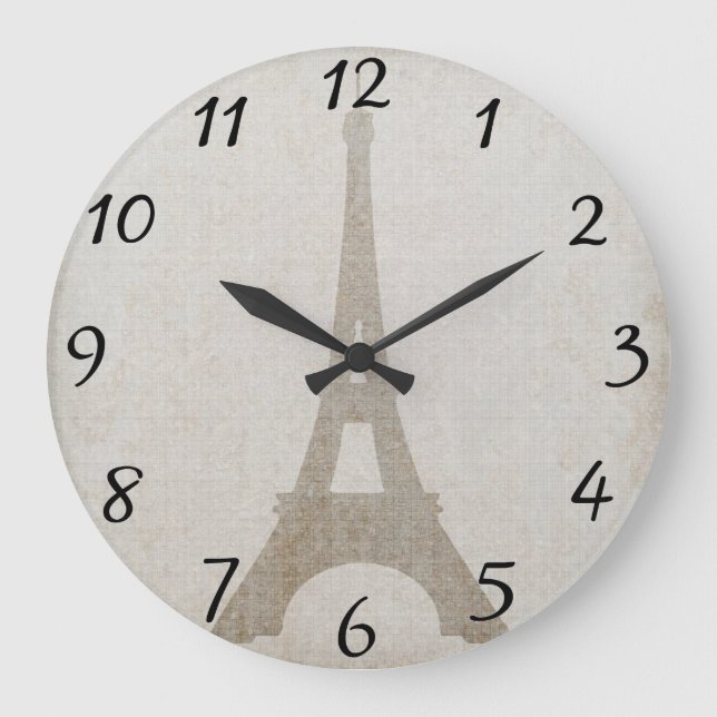 Eiffel Tower Wall Clock (Front)