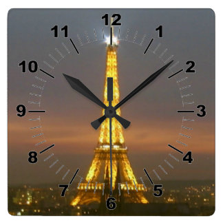 Eiffel Tower Wall Clock