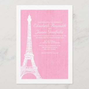 Eiffel Tower Wedding Invitations