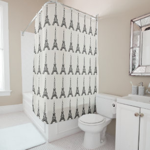 Eiffel Towers Shower Curtain