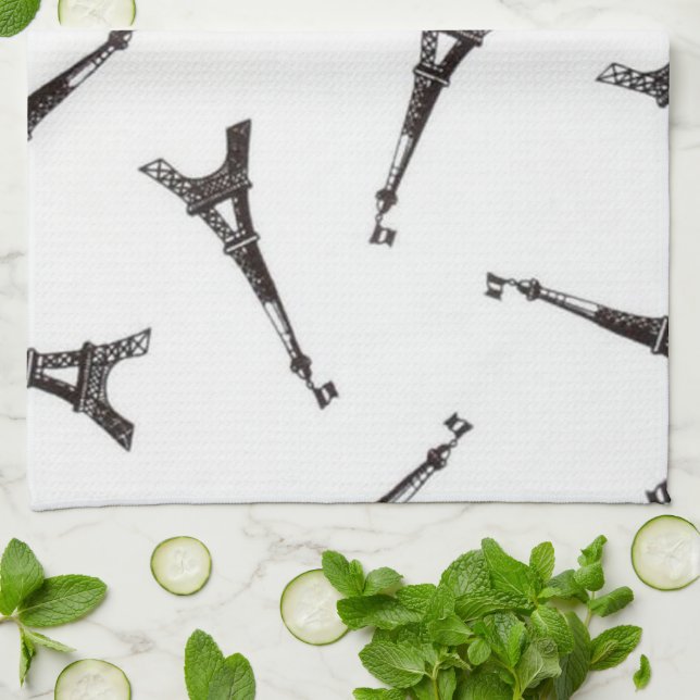 Eiffel Towers Tea Towel (Folded)