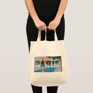 Eiffel's Whisper Grocery Tote Bag