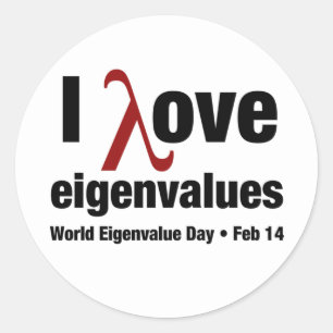 Eigenvalue Day Sticker