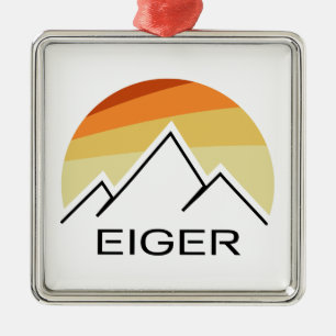 Eiger Switzerland Retro Metal Ornament