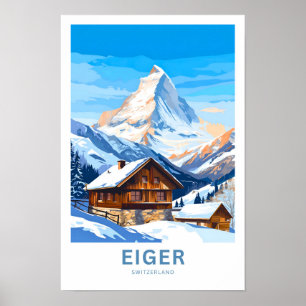 Eiger Switzerland Travel Print