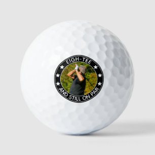 Eigh-tee & Still on Par Personalised 80th Birthday Golf Balls