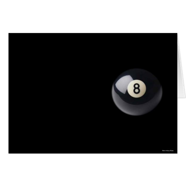 Eight-Ball Card (Front Horizontal)
