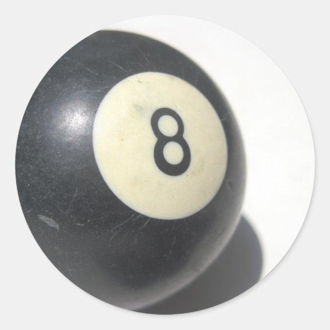 Eight Ball Classic Round Sticker (Front)