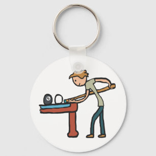Eight Ball Pool Key Ring