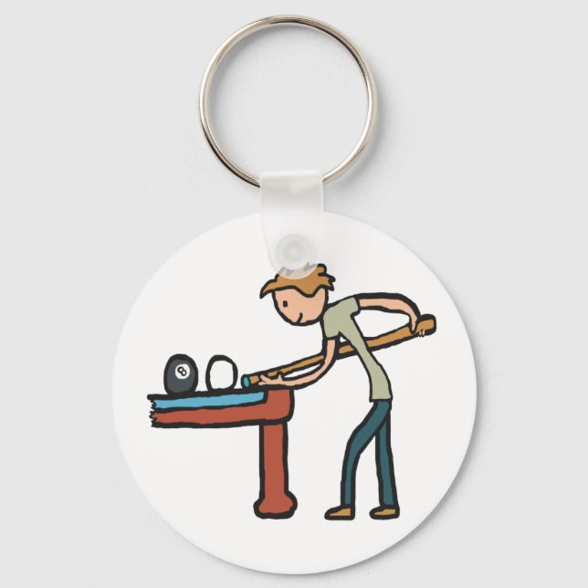 Eight Ball Pool Key Ring (Front)