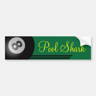 Eight Ball Pool Shark Bumper Sticker