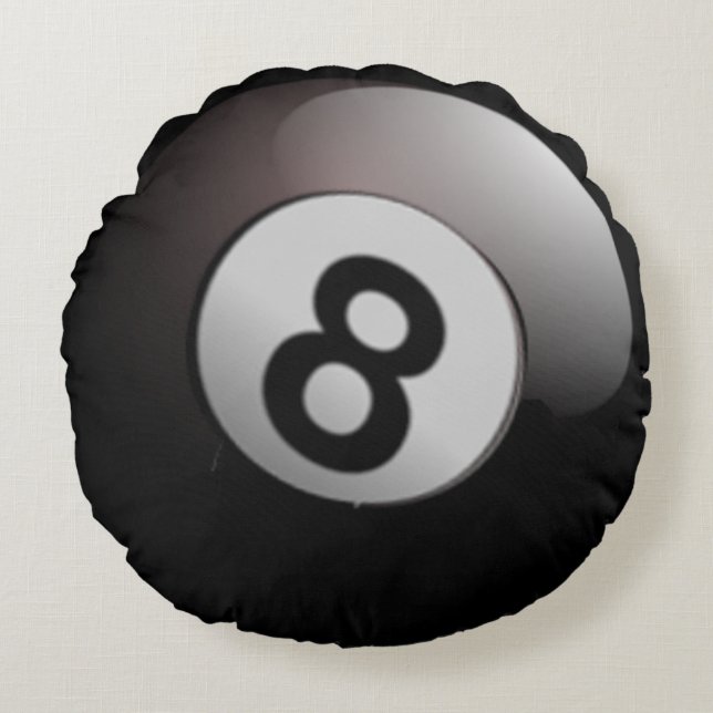Eight Ball Round Cushion (Front)