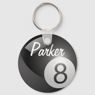 Eight Ball Sports Keychain