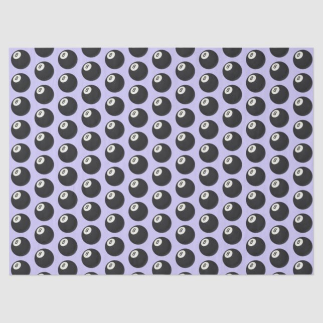 Eight Ball Y2K Snooker 90s mauve purple Tissue Paper (Front)
