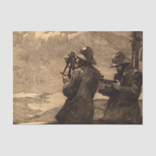 Eight Bells, 1887 by Winslow Homer Tissue Paper (Front)