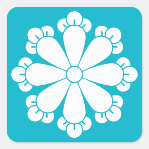 Eight cloves square sticker