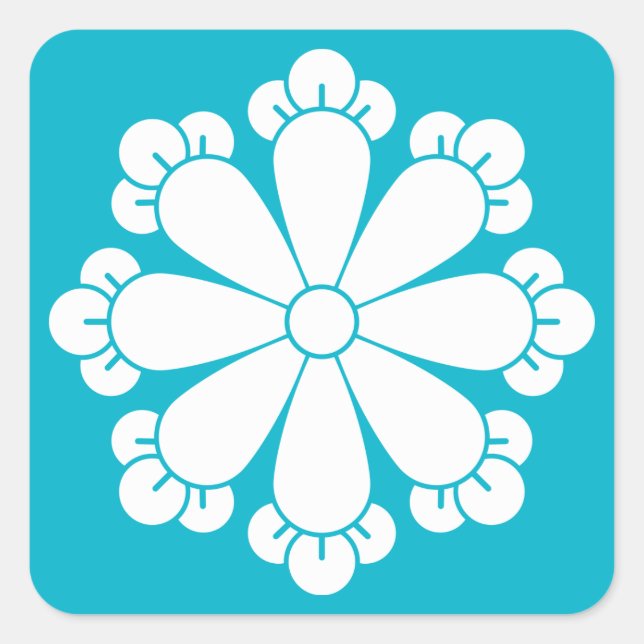 Eight cloves square sticker (Front)
