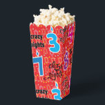 Eight Crazy Nights Favour Box<br><div class="desc">Hanukkah Eight Crazy Nights, favour boxes for guests. Fill them with popcorn or a treat! Add text anywhere on box using your favourite font colour, style, and size! Enjoy! Style: Popcorn Favour Box 3.75" x 3.5" x 7.5" Favour boxes are as unique as your guests. Perfect for weddings, birthdays, corporate...</div>