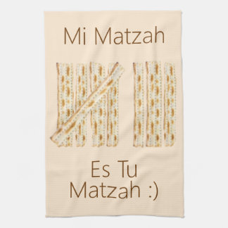 Eight Days of Matzah Tea Towel